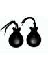 Castagnettes Raffut Fibre Ivoire Noire Avec Pointe