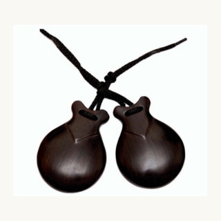 Castagnettes Grenadille Noire Avec Pointe