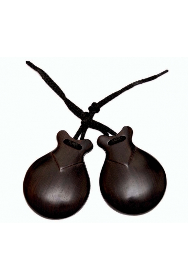 Castagnettes Grenadille Noire Avec Pointe