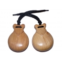 Castagnettes Bubinga Naturel pour Semi-Professionnels