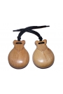 Castagnettes Bubinga Naturel pour Semi-Professionnels
