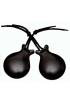 Castagnettes Fibre Verre Noire Sans Pointe