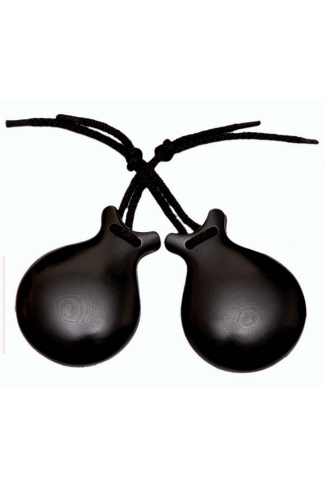 Castagnettes Fibre Verre Noire Sans Pointe