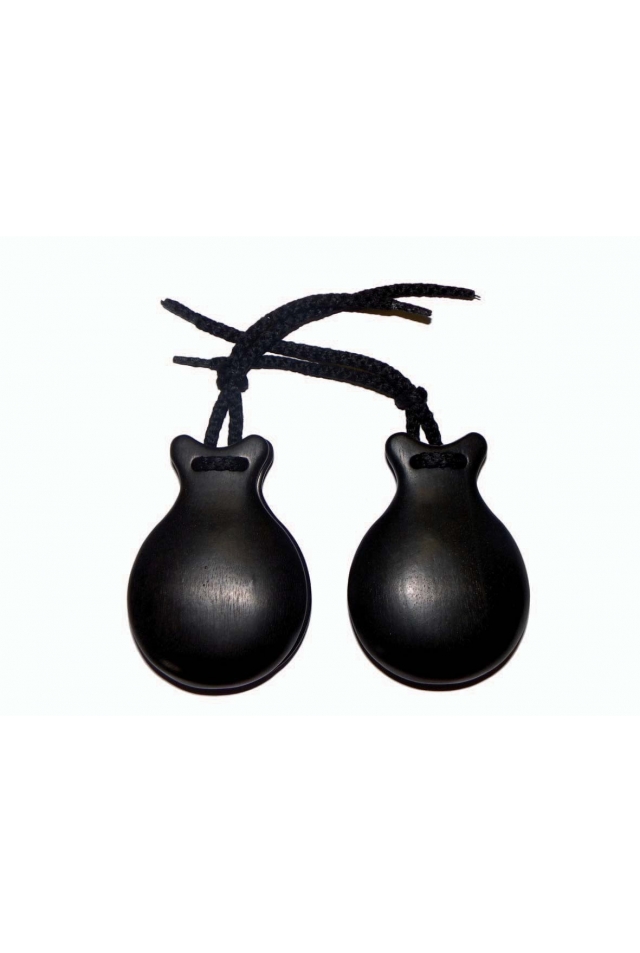 Castañuelas Ébano Negro Sin Pico