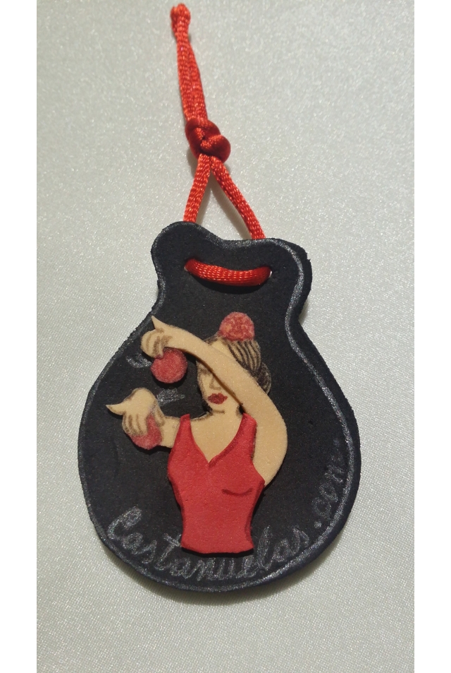 Brooch Silk Castanets