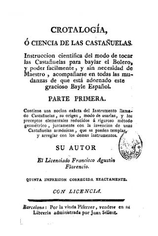 "Crotalogía o Ciencia de las Castañuelas"