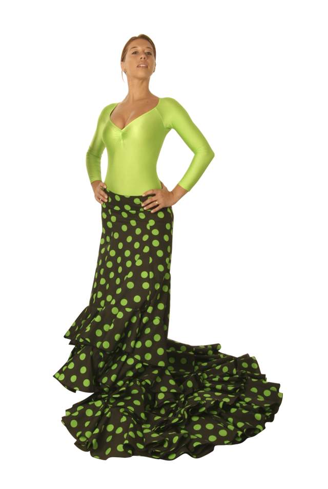 Falda de Cola Flamenca Caracoles