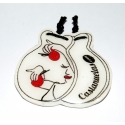 Castanets Pin Ivory Two laces