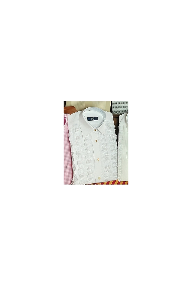Camisa Encaje Blanca Bambino