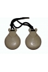 Castanets, Cloth, White, Pressed, With Peak.