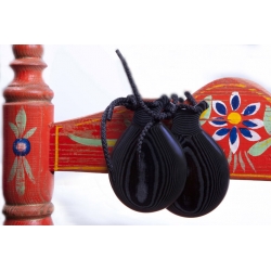 Castagnettes Tissu Noir Spécial Professeurs, les Petites Oreilles