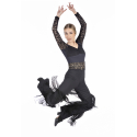 Pantalon Flamenco avec Dentelle et Franges