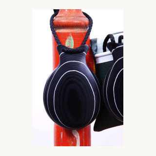 Professional Marbled Black Fabric Castanets, the Romance