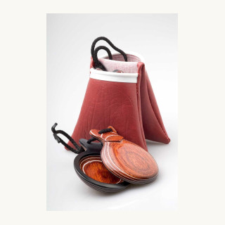 Castagnettes Bois Veiné Rouge et Blanc pour Professionnels, les Corails