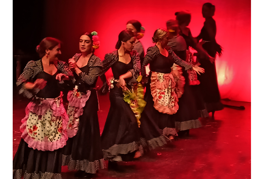 "Espectáculo con Vestido Flamenco Triana"