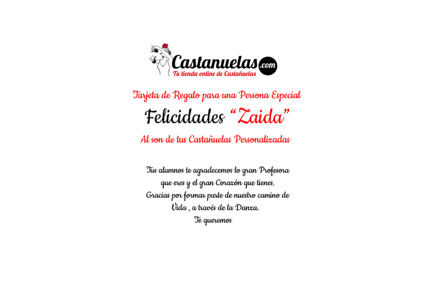 "Tarjetas de Regalo Personalizadas al Riá Pitá"